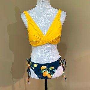 Cupshe Yellow & Green Lemon Bikini size Large. 💛💙 didn’t fit 💙💛